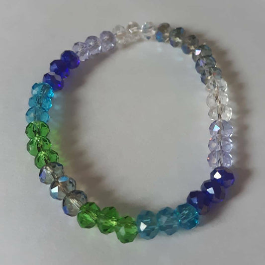 Ocean Breeze Collection: Blue Multi-colored bracelet