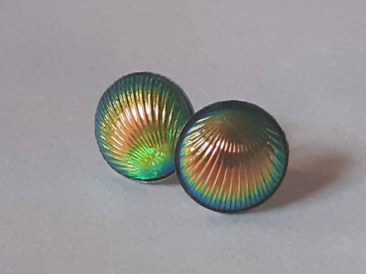 Iridescent Shell Earring - Studs