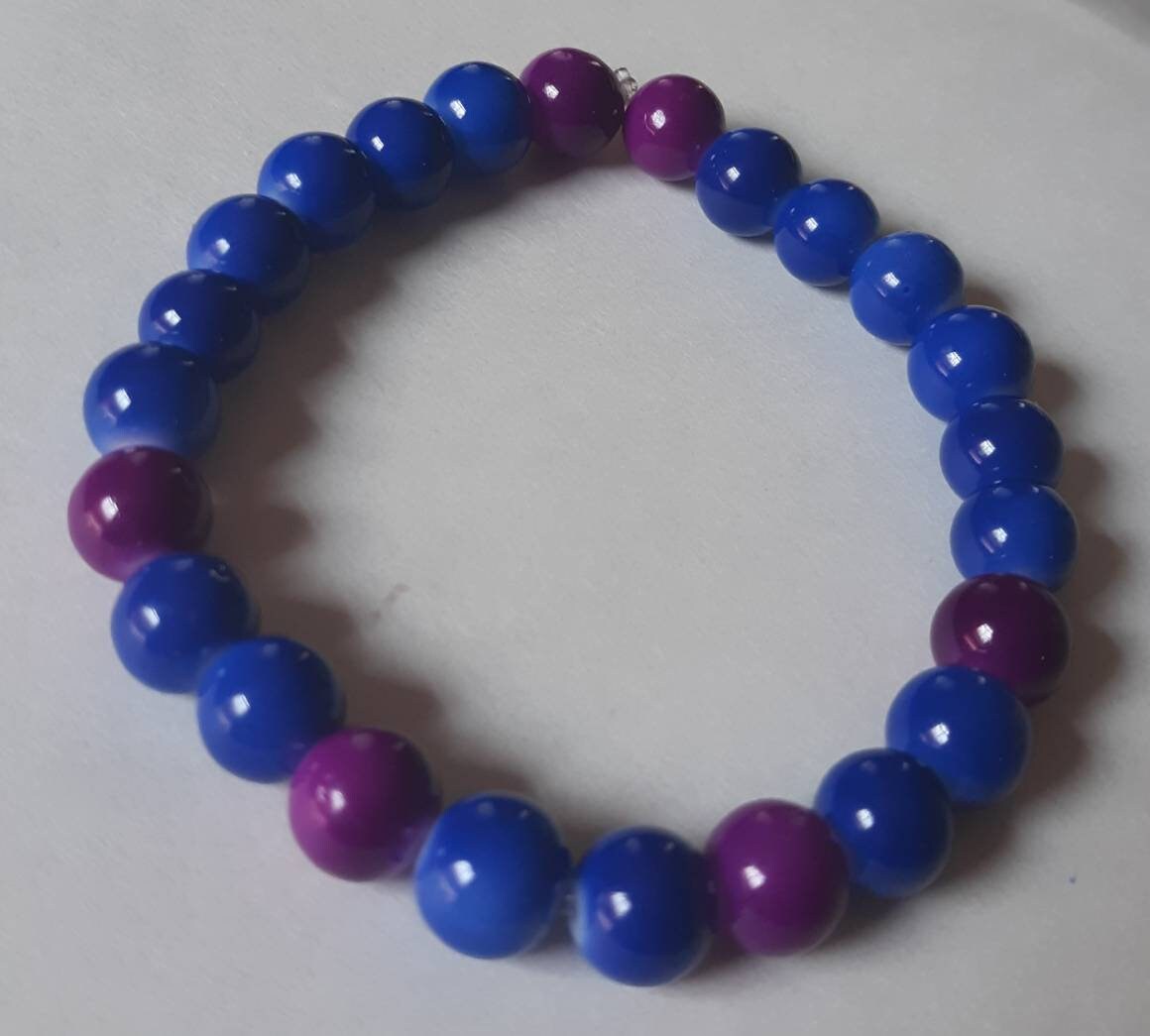 Purple and Blue Bracelet