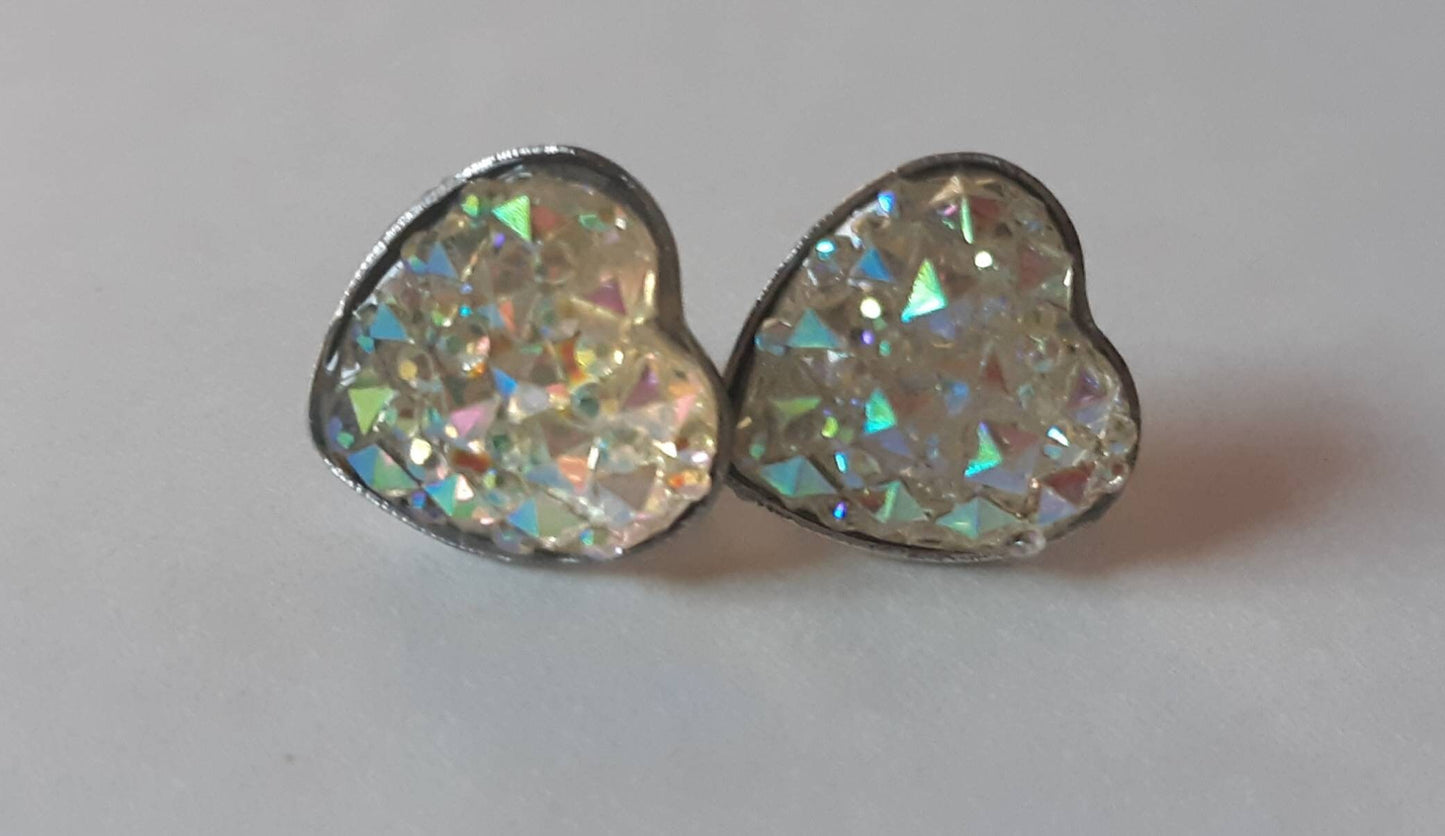Sparkly Textured Stud Earrings