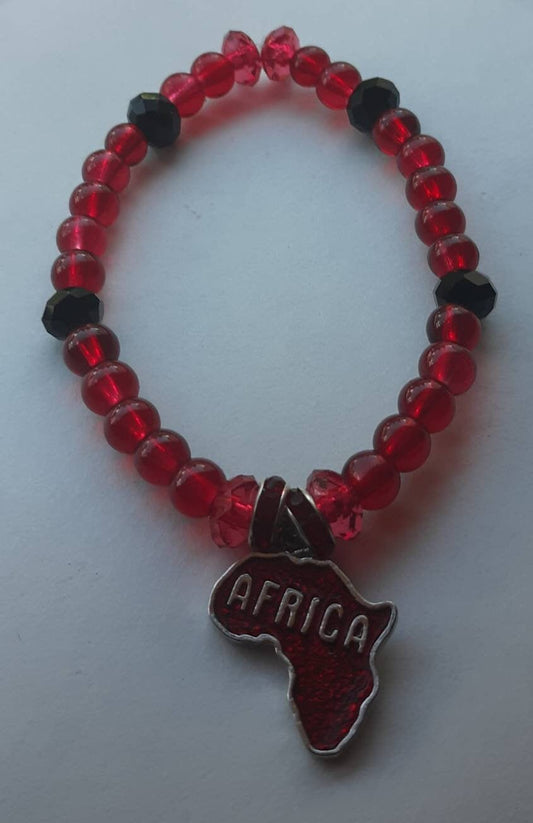 Africa Red and Black Bracelet