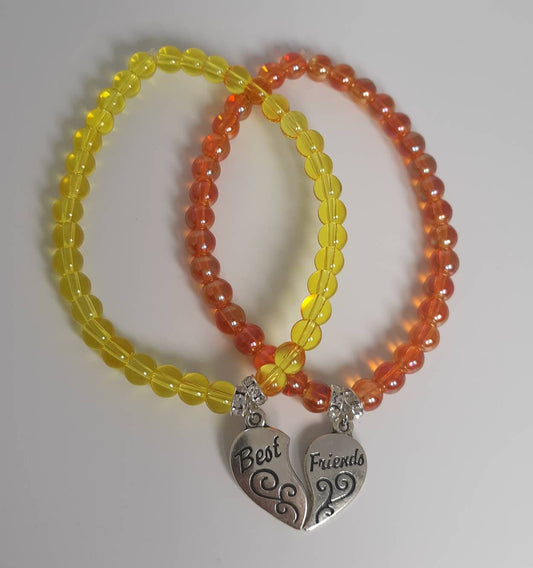 Orange and Yellow Best Friends Bracelets