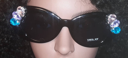 Black Sparkle Sunglasses