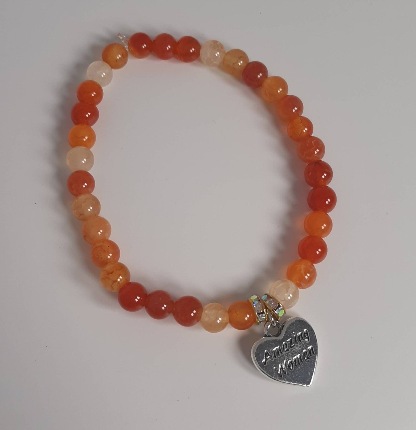 Sunset Orange Amazing Woman Bracelet