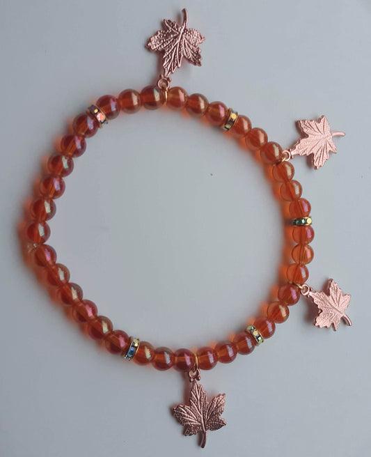 Autumn Leaves Orange Bracelets