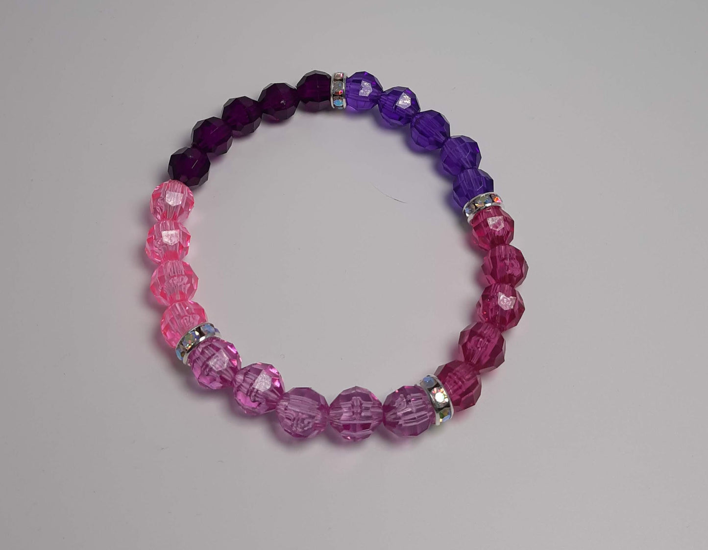 Purple Ombre Sparkly Bracelet