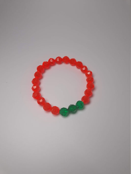 Red and Green Holiday Bracelet