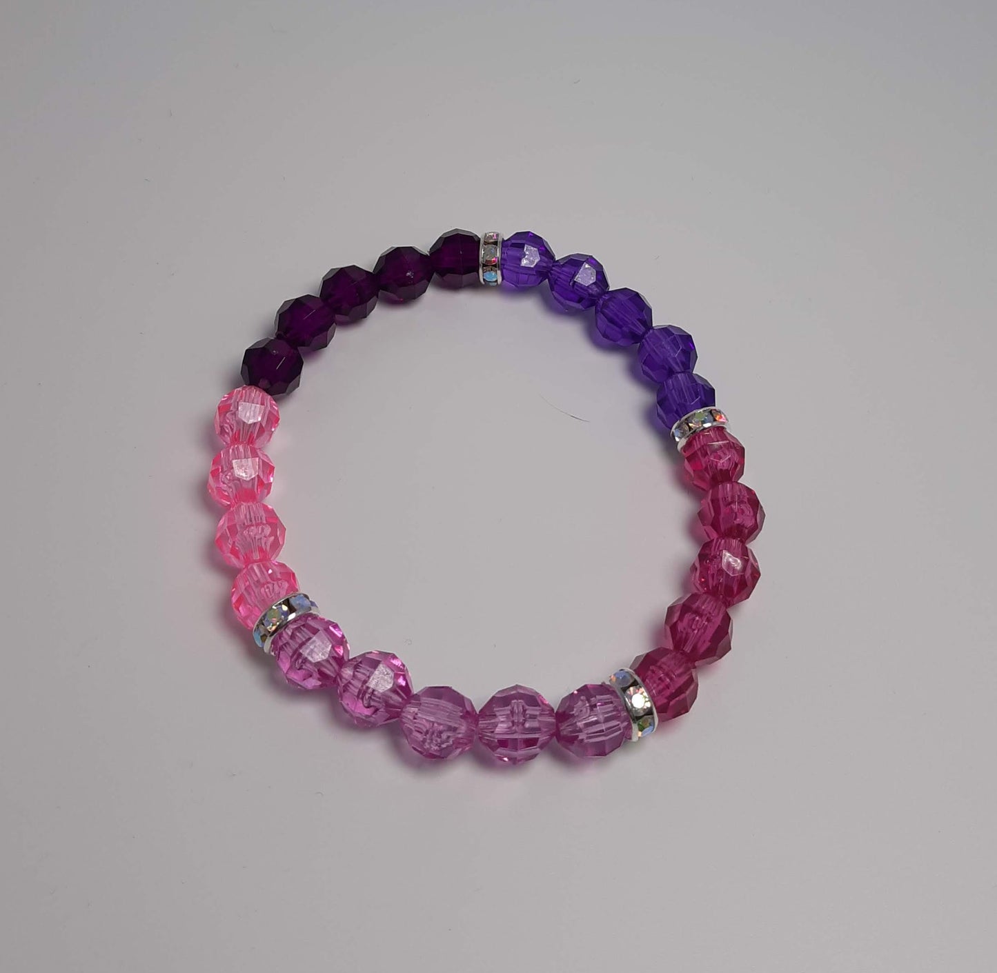 Purple Ombre Sparkly Bracelet