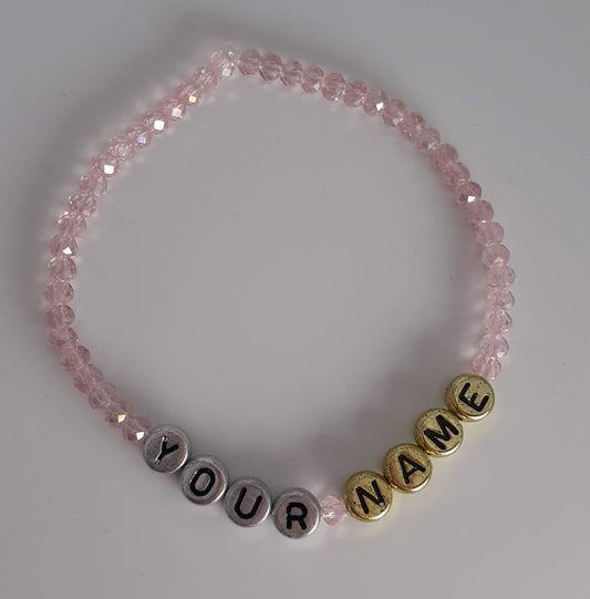 Personalized Customizable Name Beaded Bracelet Gift