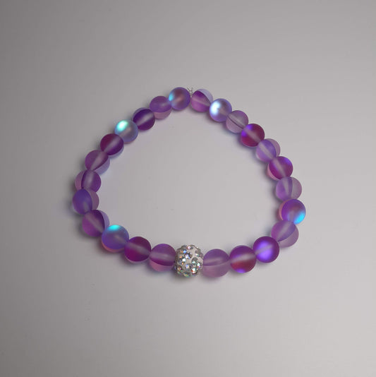 Purple Iridescent Sparkly Bracelet