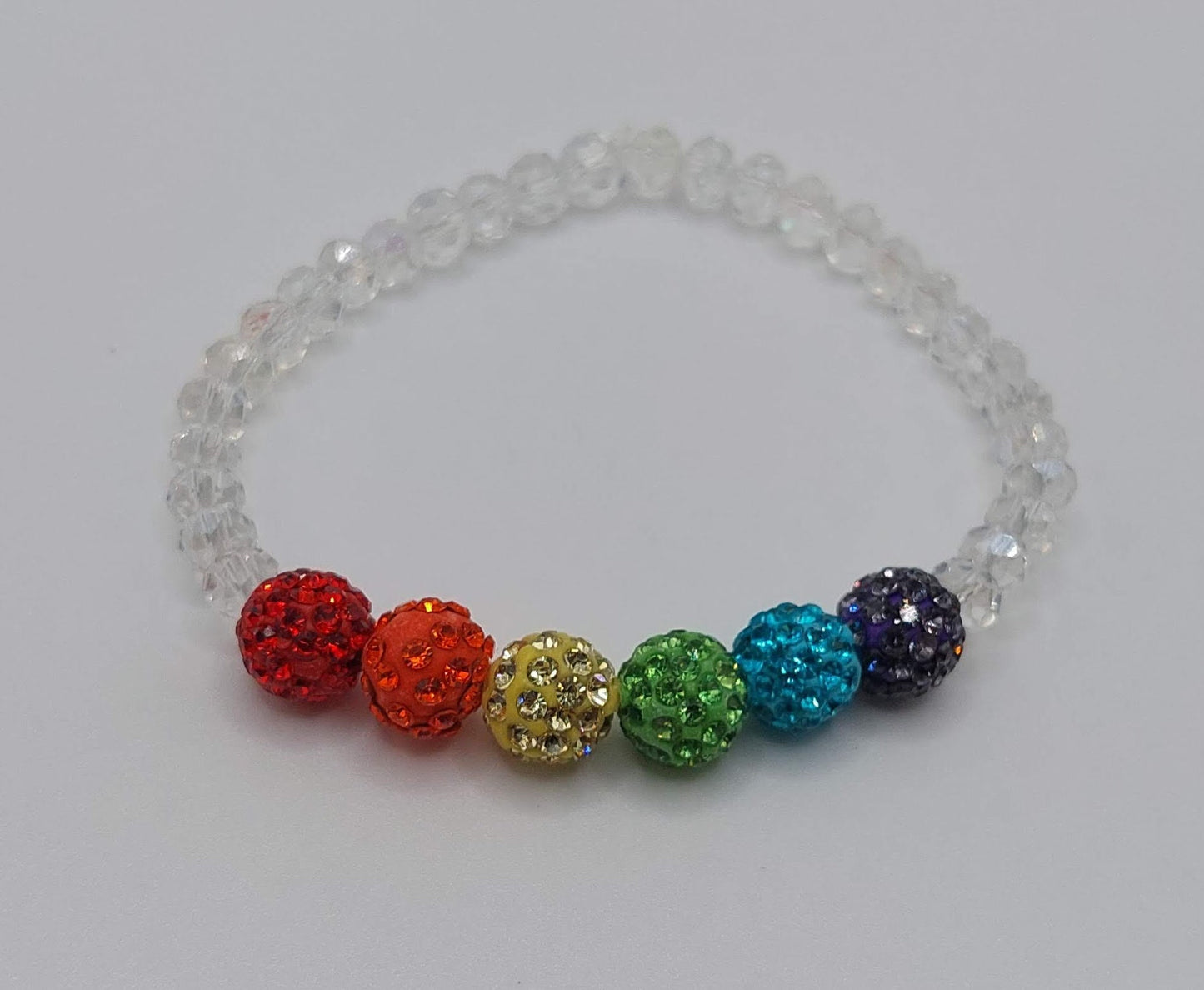 LGBTQ+ Pride Flag Sparkly Bracelet