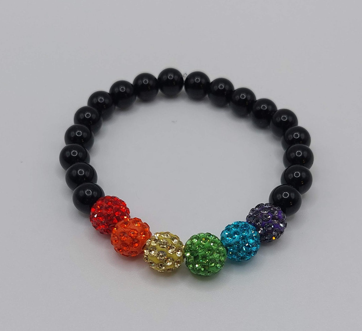 LGBTQ+ Pride Flag Sparkly Bracelet