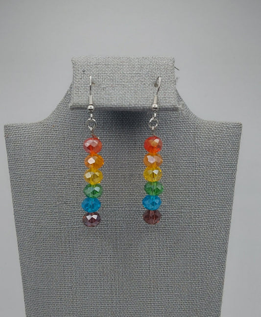 Rainbow LGBTQ+ Pride Dangle Earrings