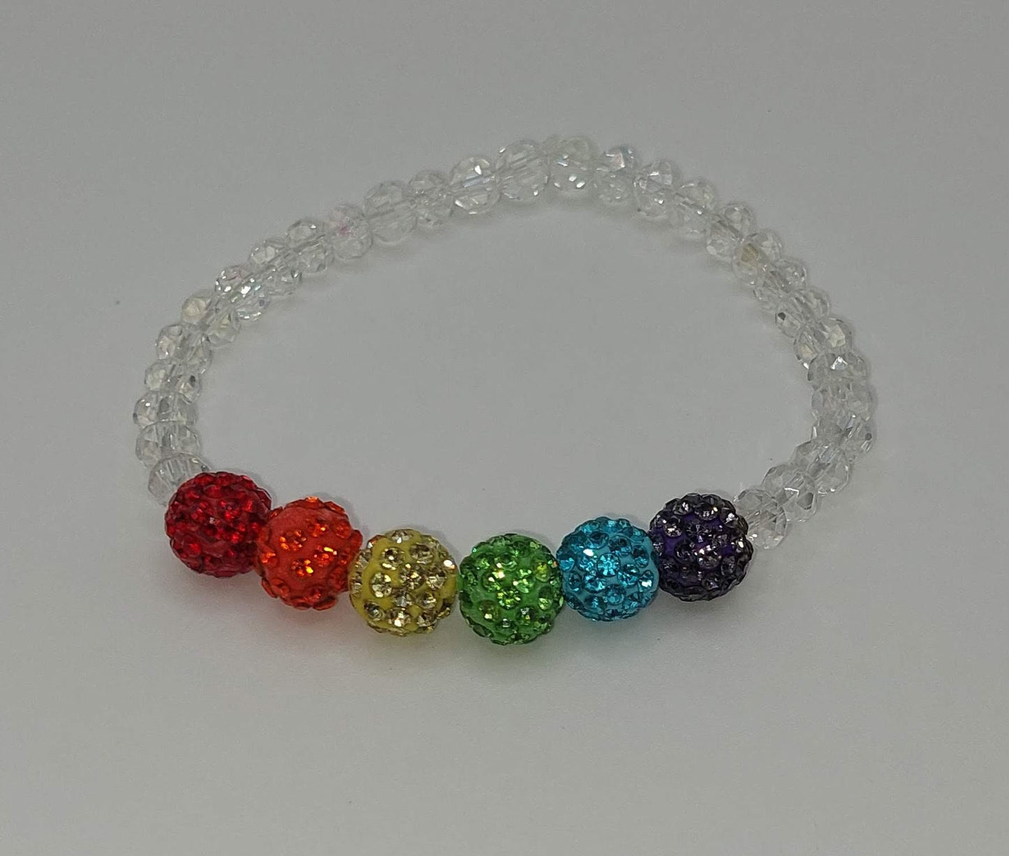 LGBTQ+ Pride Flag Sparkly Bracelet