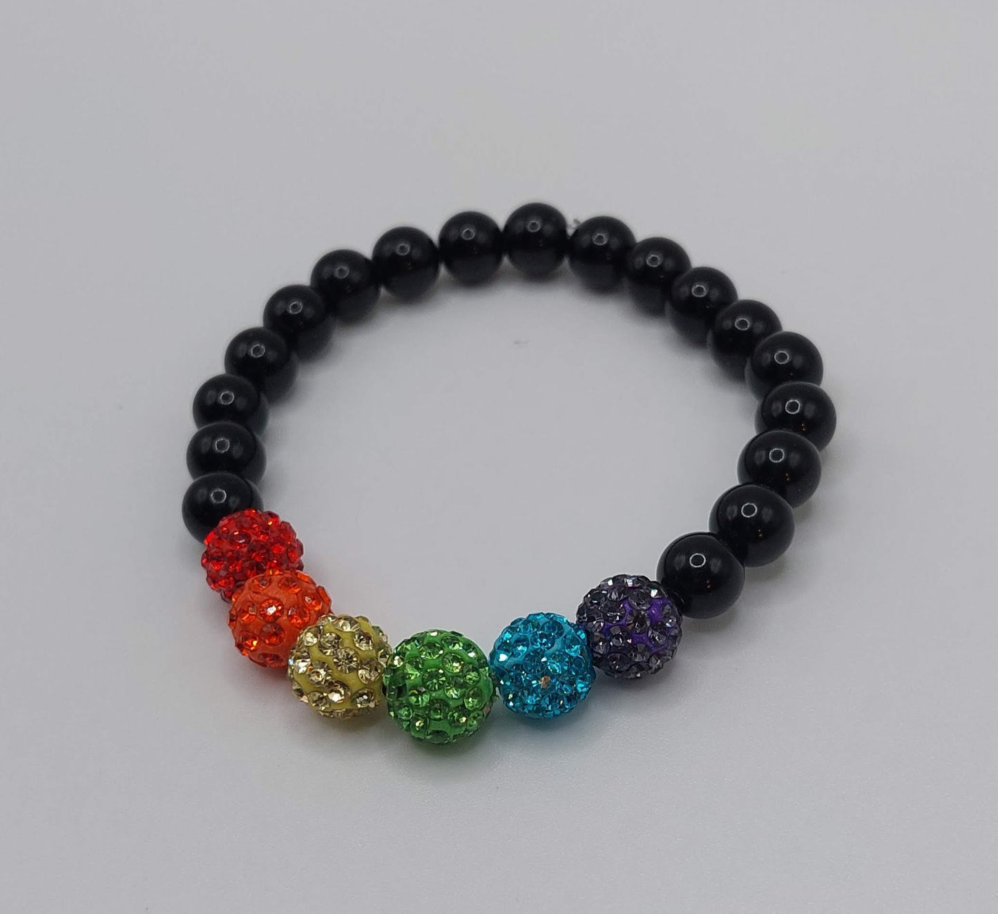 LGBTQ+ Pride Flag Sparkly Bracelet