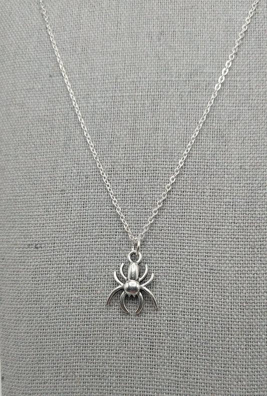 Sliver Spider Necklace for Spiderman Marvel Fans